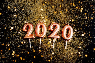 Parlak arkaplanlı 2020 numara