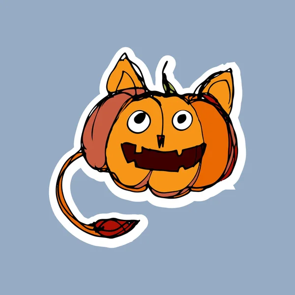 Vector halloween dibujado a mano ilustración — Archivo Imágenes Vectoriales