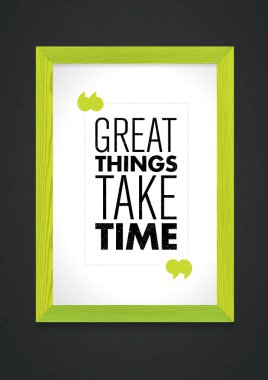 Ahşap çerçeve içinde motivasyon teklif