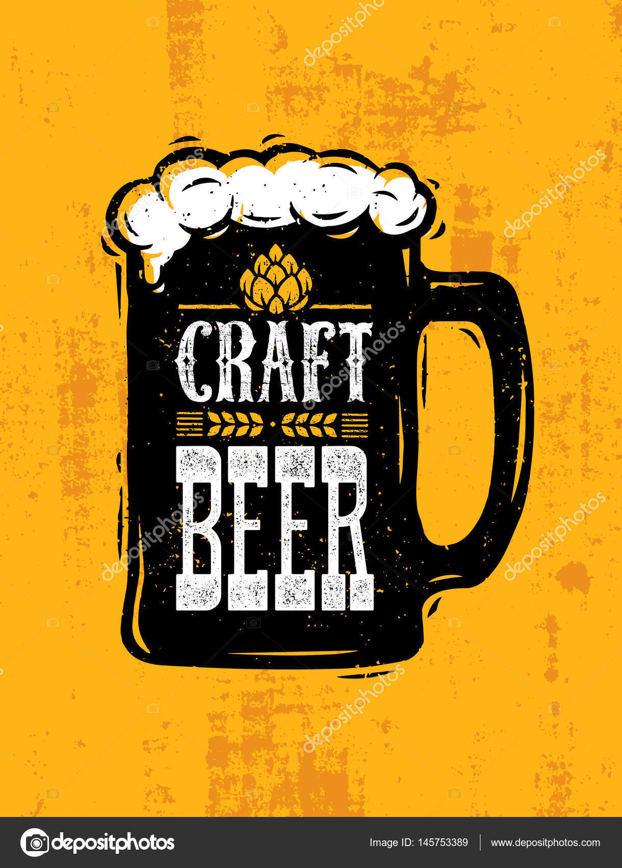 Drink Local Craft Beer Stock Vector Image By C Wow Subtropica