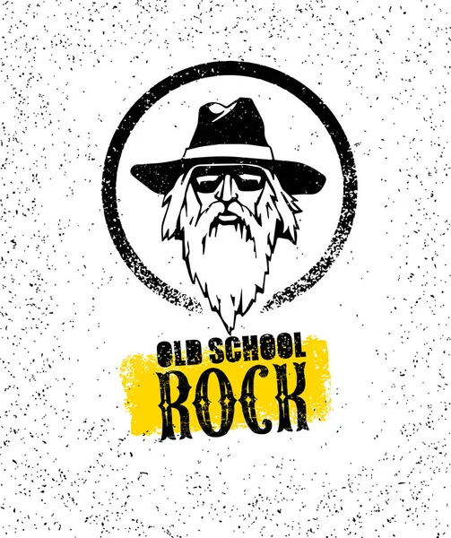 Old School Rock Creative Design — Stock Vector