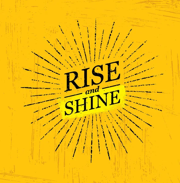 Rise And Shine Template — Stock Vector