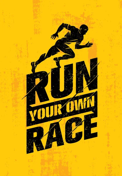 Run Your Own Race — Stock Vector