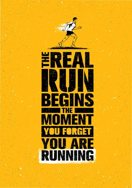 Sport Marathon Motivation Quote. — Stock Vector
