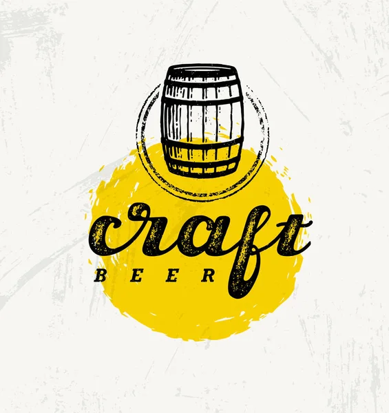 Craft Beer kreativa Banner — Stock vektor