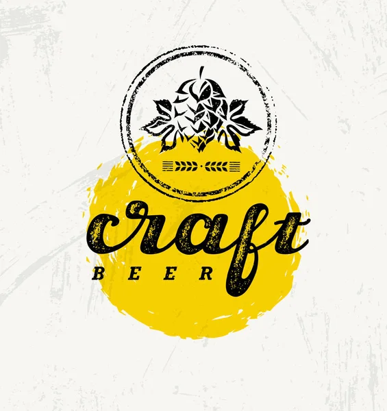Kézműves sör kreatív Banner — Stock Vector
