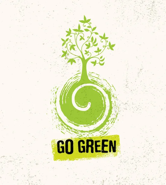 Eco, logotipo da natureza — Vetor de Stock