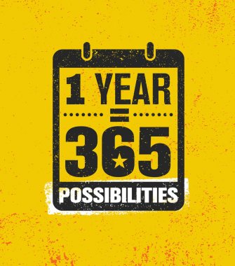 Bir yıl eşit 365 olanakları