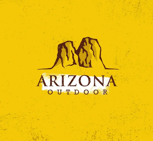 Arizona szabadtéri élményfürdő jele — Stock Vector
