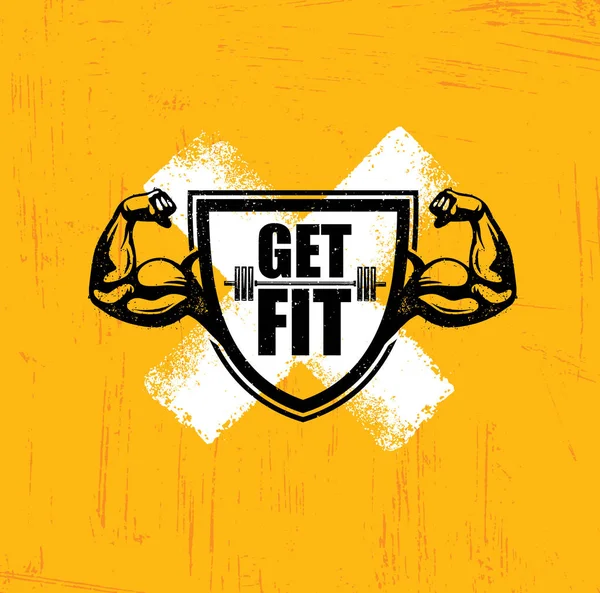 Get Fit. Προπόνηση — Διανυσματικό Αρχείο