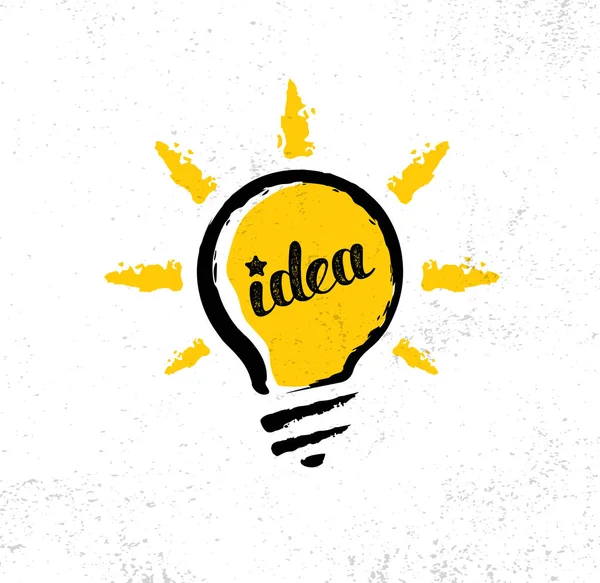 Idea Light Bulb — Stock Vector