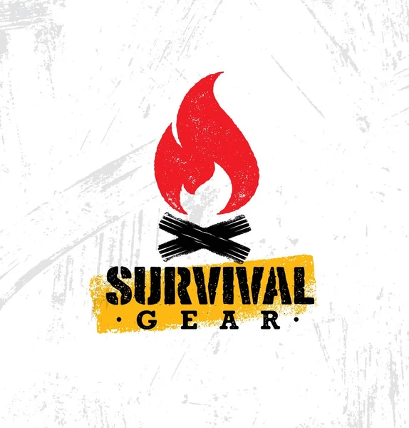 Concetto di Survival gear — Vettoriale Stock