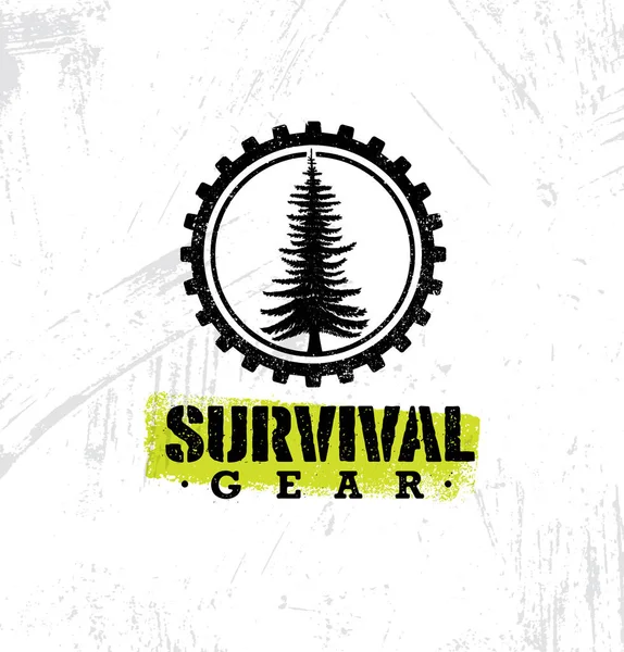 Concetto di Survival gear — Vettoriale Stock