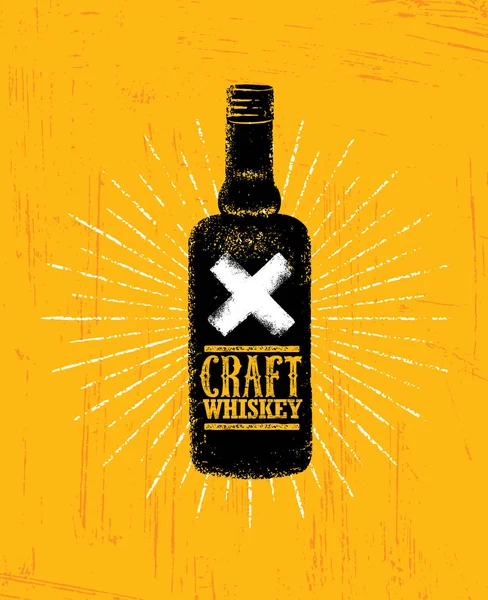 Craft whiskey print — Stock Vector