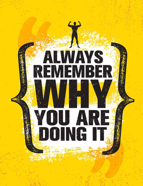 Template with motivational quote in yellow, black and white