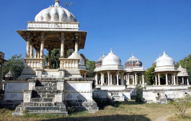 Ahar cenotaphs of the Maharanas of Mewar, Udaipur, Rajasthan, India, Asia clipart
