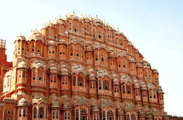 Hawa Mahal palace - Paleis van de winden, Jaipur, India. — Stockfoto