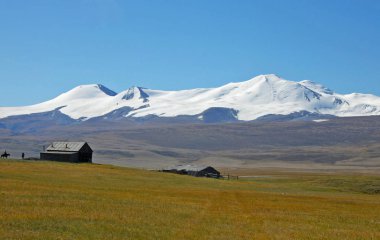 Tabyn-Bogdo-Ola dağ massif, plato Ukok, Altay Dağları, Sibirya, Rusya Federasyonu 
