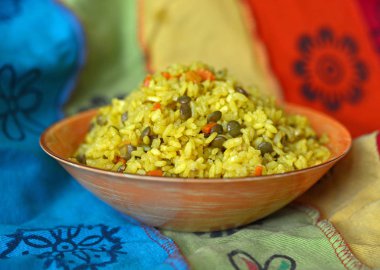 Khichdi (khicri) traditional Indian dish clipart