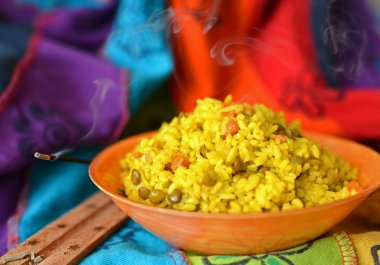Khichdi (khicri) geleneksel Hint yemeği