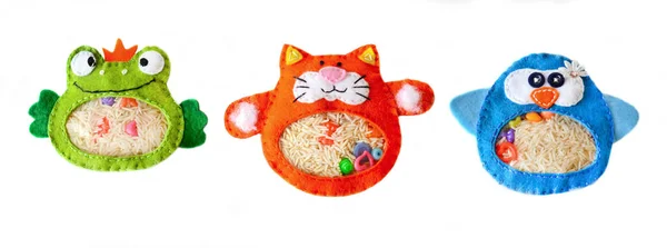 Ben casus çanta kurbağa, kedi ve penguen, gelişmekte olan oyuncak hissettim