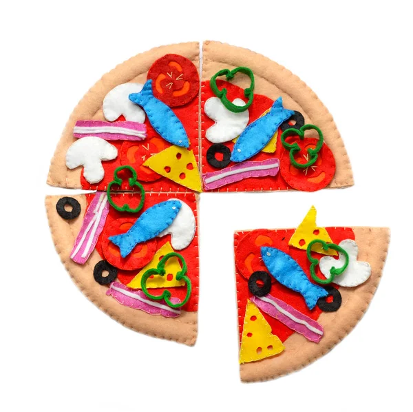 Pizza hissettim. Gıda oyuncaklar çocuklar için hissettim