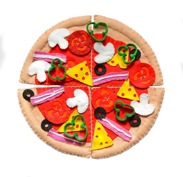 Pizza hissettim. Gıda oyuncaklar çocuklar için hissettim