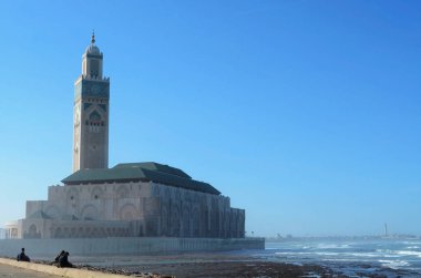 Casablanca, Fas - 28 Aralık 2015: Hasan Ii Camii