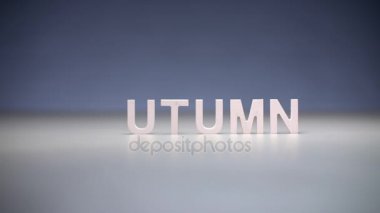 Erkek el kompozisyon kelime sonbahar. Takvim ve yıl mevsim sonbahar