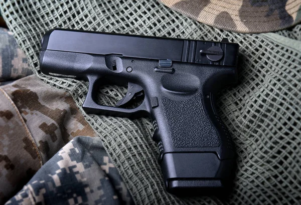 Pistal automatic short hand gun. — Stock Photo, Image
