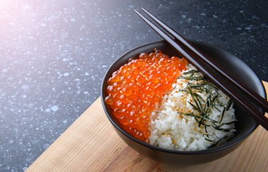 Somon Yumurta veya Ikura Japon tarzı.