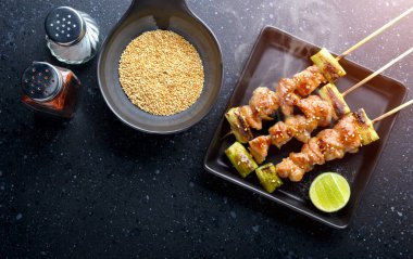 Japon tavuk ızgara Yakitori.