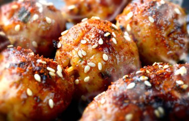 Japon köfte ızgara tsukune.