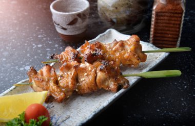 Japon tavuk ızgara veya yakitori.