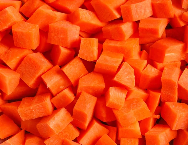 Carrots sliced into pieces.