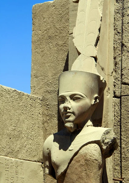 Detalhe do Complexo do Templo de Karnak . — Fotografia de Stock