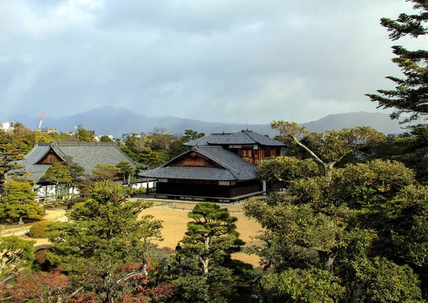 Palais Honmaru Parmi Les Arbres Kyoto City Japon Histoire Japon — Photo