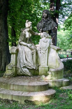 2008.04.02, Paris, Fransa. Fransa'nın ünlü kişilerin anıt. Paris manzaraları.