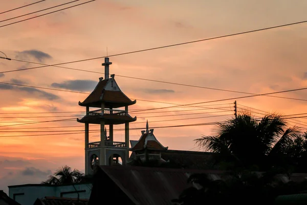 2015 Phan Thiet Vietnam Evening Landscape Bell Background Evening Sky — Stock Photo, Image