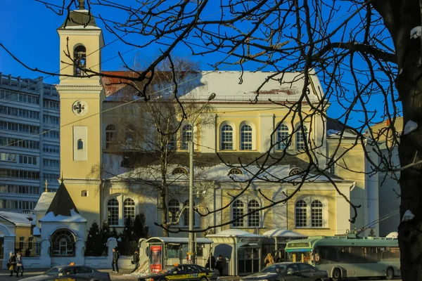 2012 Minsk Weißrussland Stadtbild Von Minsk Zur Winterzeit — Stockfoto