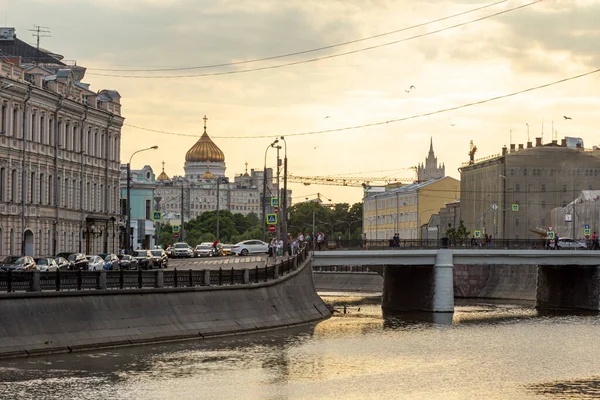 2018 Moskau Russland Historisches Stadtbild Von Moskau Sommer Heute Abend — Stockfoto