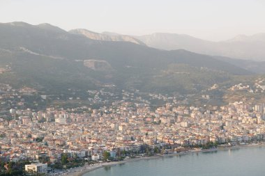Kızıl Kule kule Alanya Yarımadası'nda, Antalya bölgesinde, Türkiye, Asya. Ünlü turizm hedef.