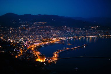 Kızıl Kule kule Alanya Yarımadası'nda, Antalya bölgesinde, Türkiye, Asya. Ünlü turizm hedef.