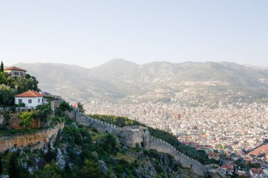 Kızıl Kule kule Alanya Yarımadası'nda, Antalya bölgesinde, Türkiye, Asya. Ünlü turizm hedef.