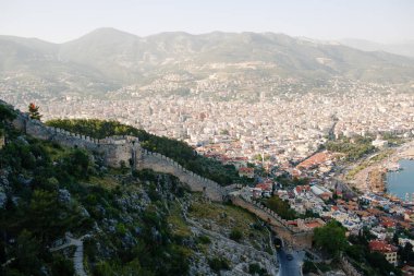 Kızıl Kule kule Alanya Yarımadası'nda, Antalya bölgesinde, Türkiye, Asya. Ünlü turizm hedef.