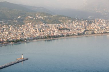 Kızıl Kule kule Alanya Yarımadası'nda, Antalya bölgesinde, Türkiye, Asya. Ünlü turizm hedef.