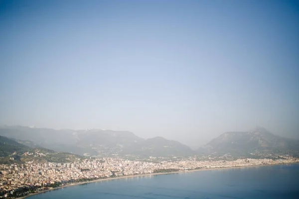 Alanya Félsziget Antalya District Törökország Asia Kizil Kule Torony Híres — Stock Fotó