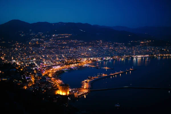 Torre Kizil Kule Nella Penisola Alanya Distretto Antalya Turchia Asia — Foto Stock