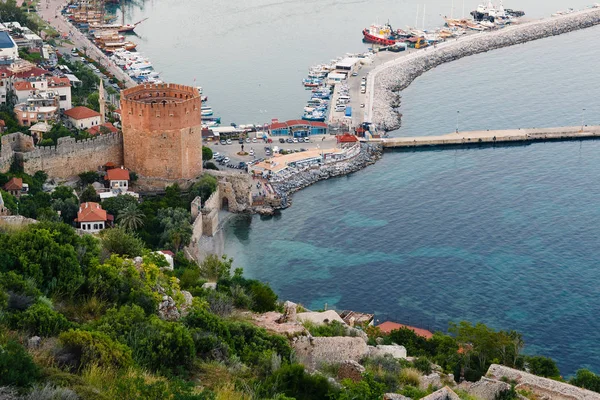 Kyzyl Kule Věž Alanyi Poloostrově Asie Okres Turecko Antalya Známé — Stock fotografie