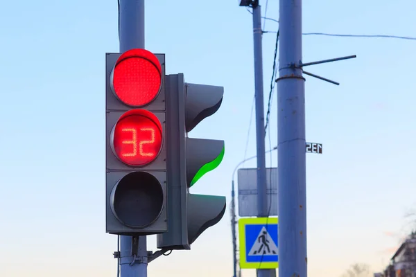 Trafikljus Gatan — Stockfoto